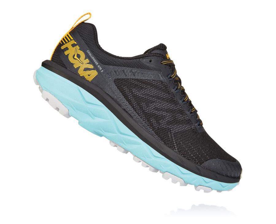 Trail Shoes Womens - Hoka One One Challenger ATR 5 - Black - EZHTPMD-21